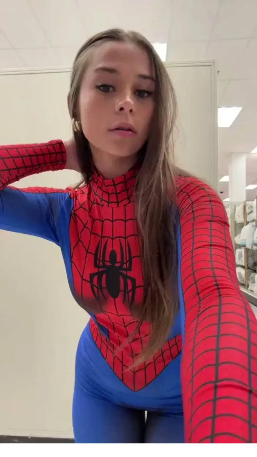 Sophie rain in spider man outfit